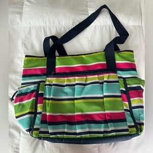 Thirty-One multicolored tote bag